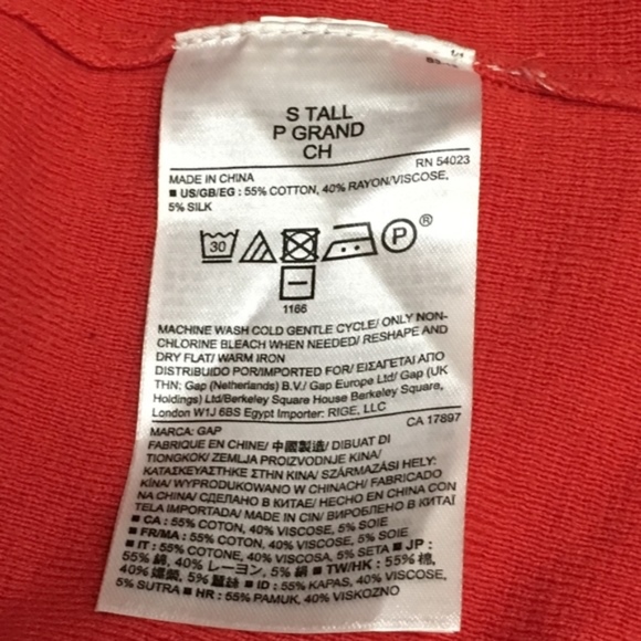 Gap silk orange S Tall sweater - Picture 7 of 8